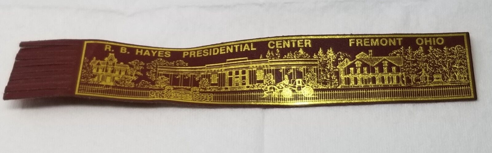 Ruther B. Hayes Presidential Center Leather Bookmark Fremont Ohio