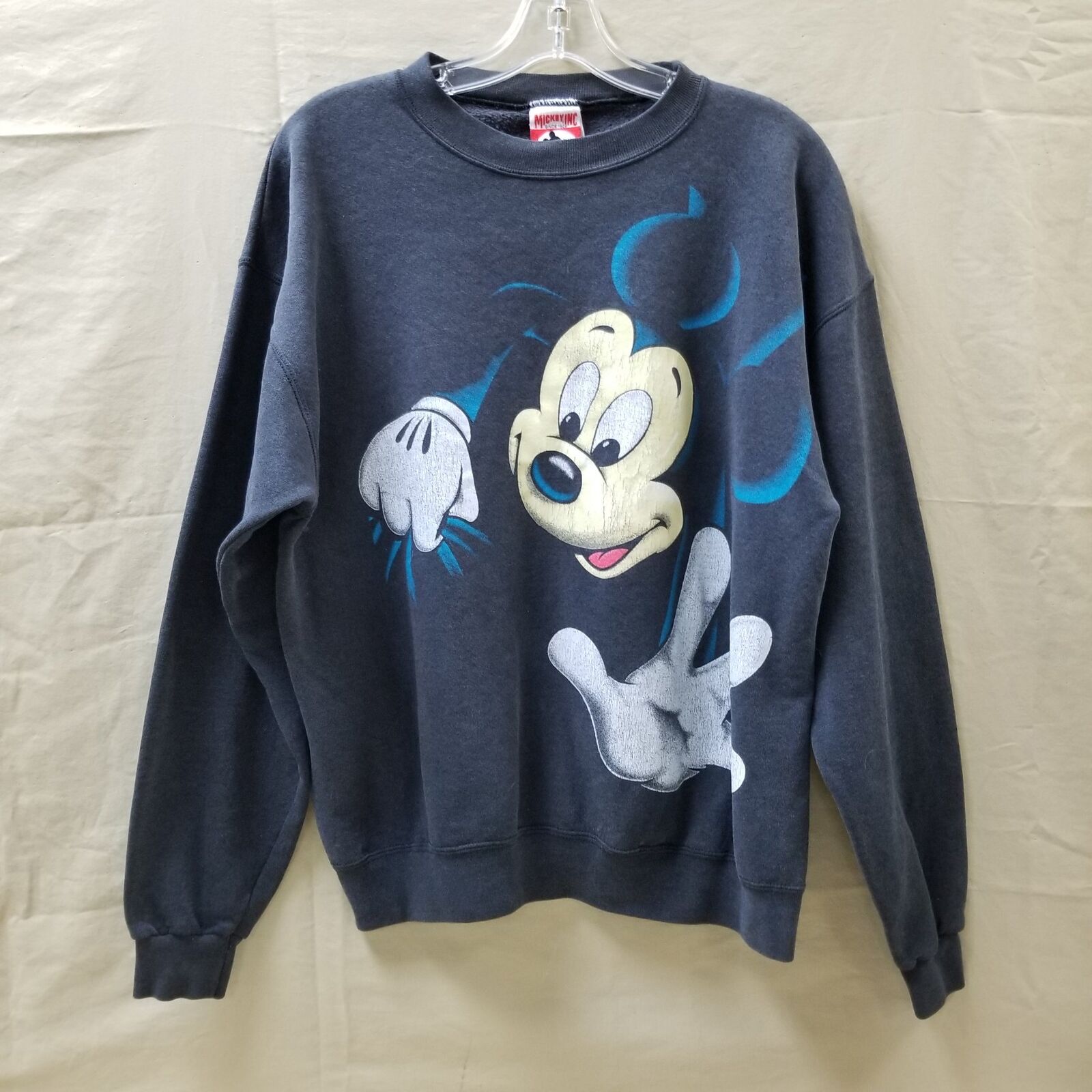 Vintage 90’s Disney Mickey Mouse Pop Out Double Sided Sweatshirt Size Large