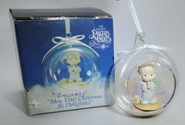 Vintage, 1993, Enesco, \'May Your Christmas Be Delightful\' Christmas Ornament