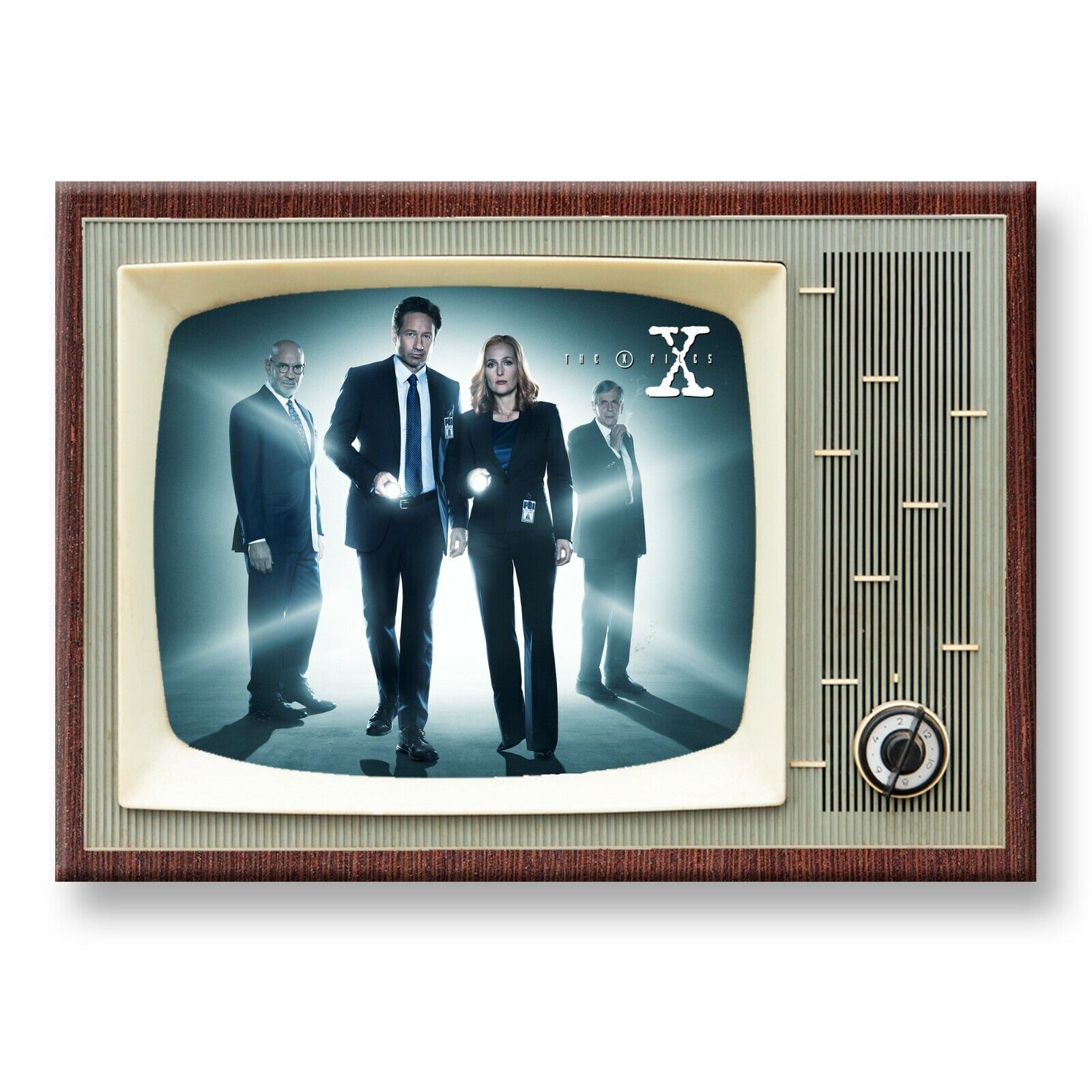 X FILES TV Show Classic TV 3.5 inches x 2.5 inches Steel FRIDGE MAGNET x-FILES