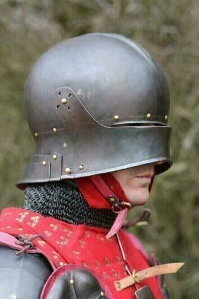 Medieval Steel Royal German Sallet Helmet Cosplay x-mas gift item