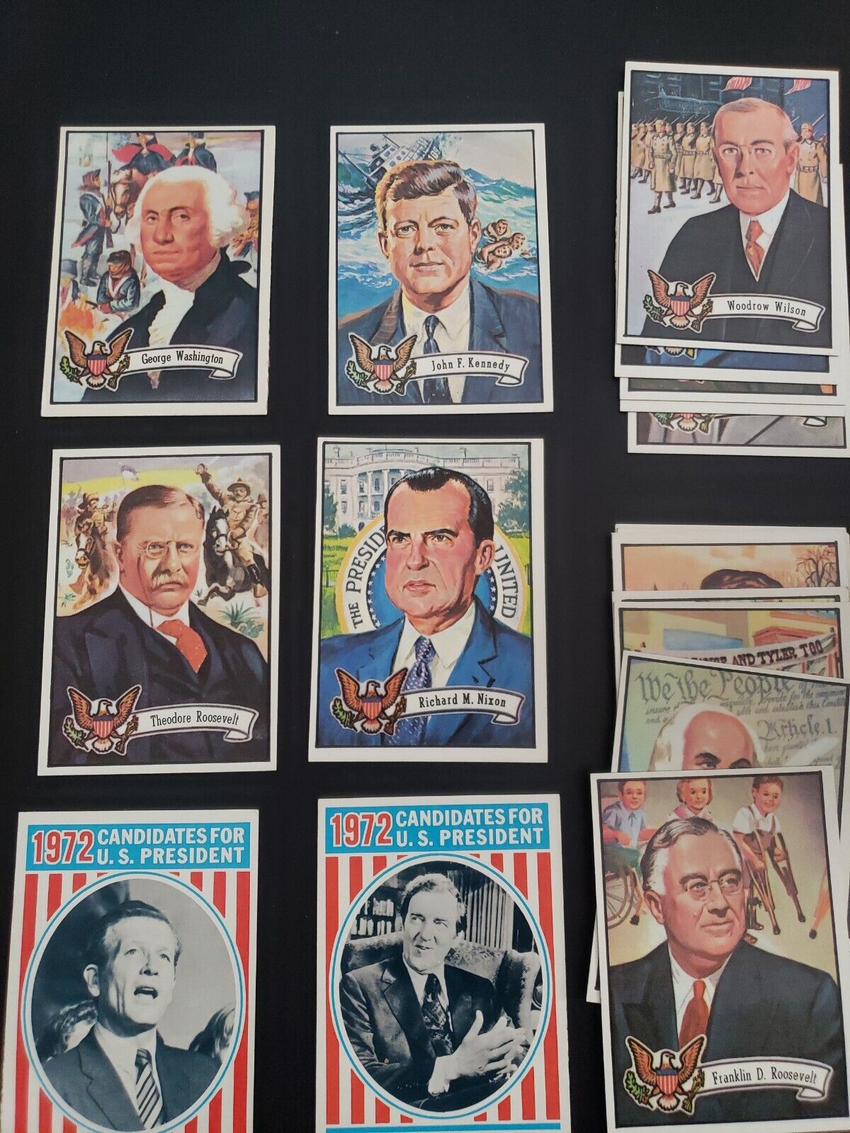 1972 Topps U.S. Presidents 21 Card LOT Mostly Mint Washington Kennedy + Wow 🔥 