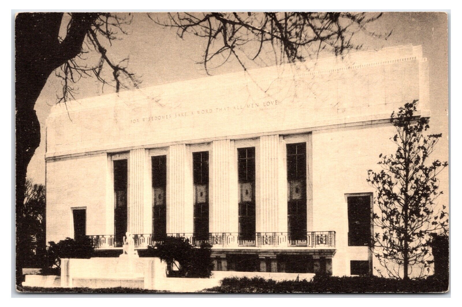 VTG 1950s RPPC -Folger Shakespeare Library - Washington D.C. Postcard (UnPosted)