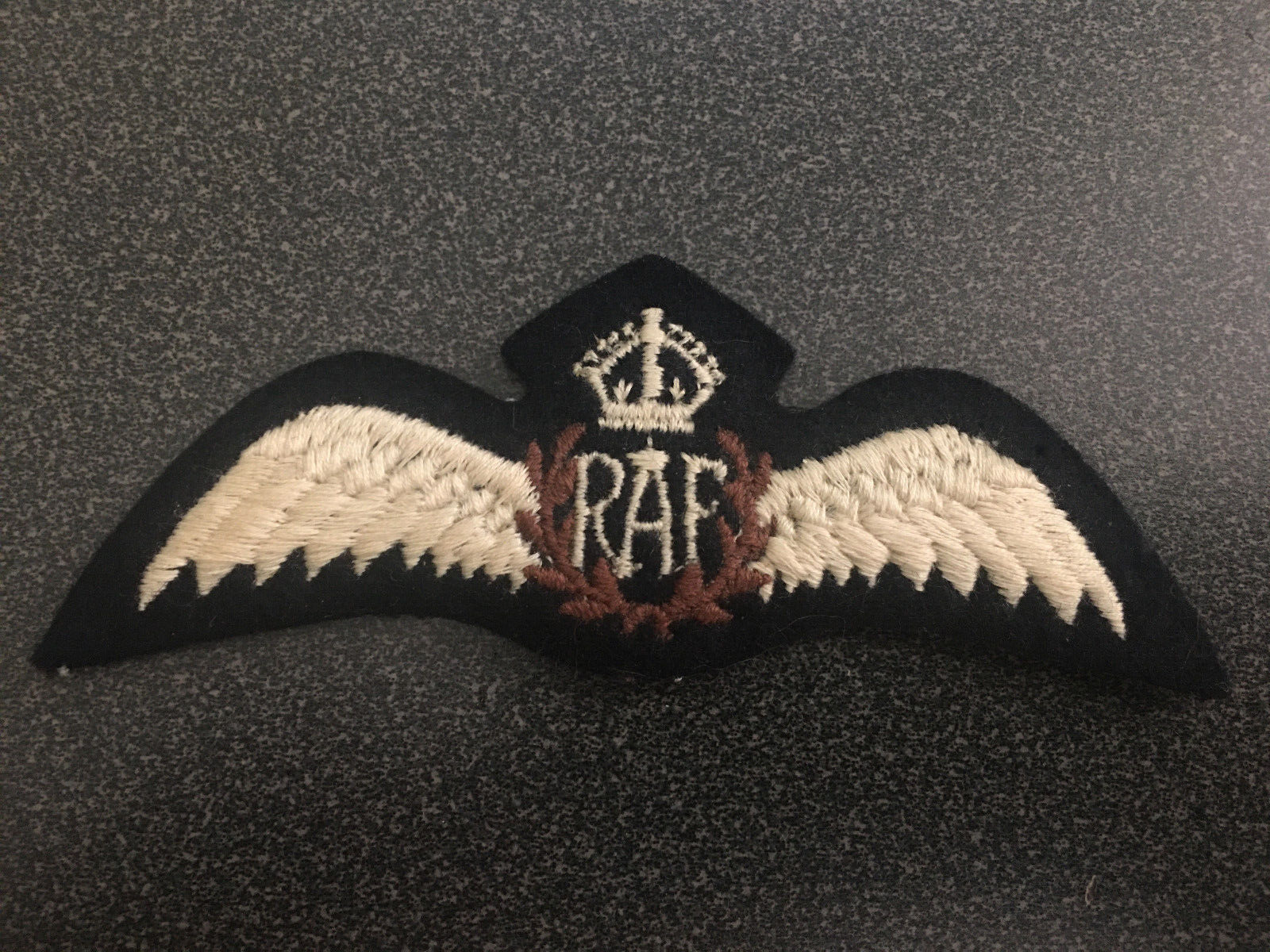 Antique Pre-WW2 RAF Royal Air Force Padded Insignia Patch Pilot's Wings