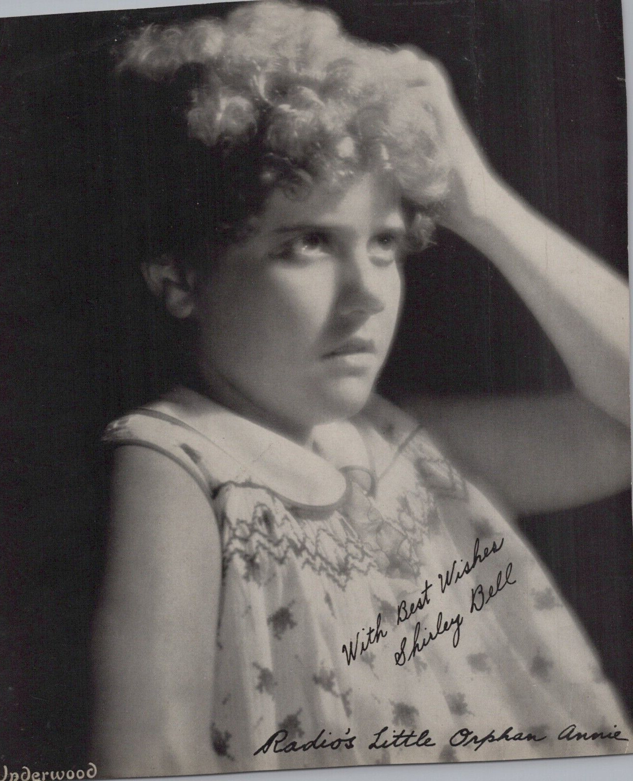 HOLLYWOOD SHIRLEY BELL RADIO\'S LITTLE ORPHAN ANNIE 1932 SIGNED ORIG Photo C27
