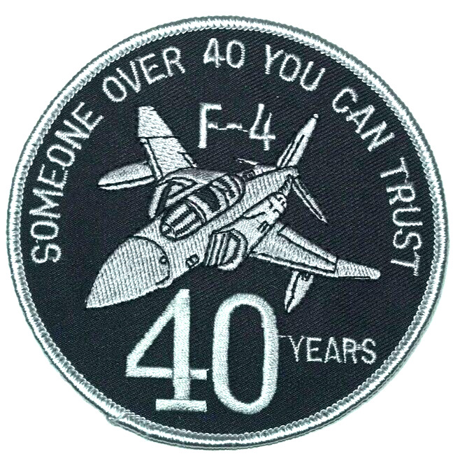 US AIR FORCE 40 YEARS F-4 PHANTOM PATCH (AFG) \