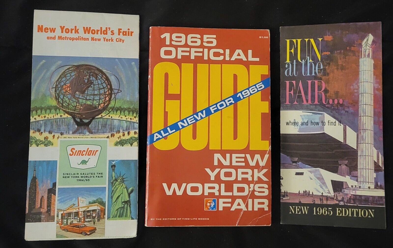 Set Of 3 Items From The 1965 NEW YORK WORLD\'S FAIR. So Amazing