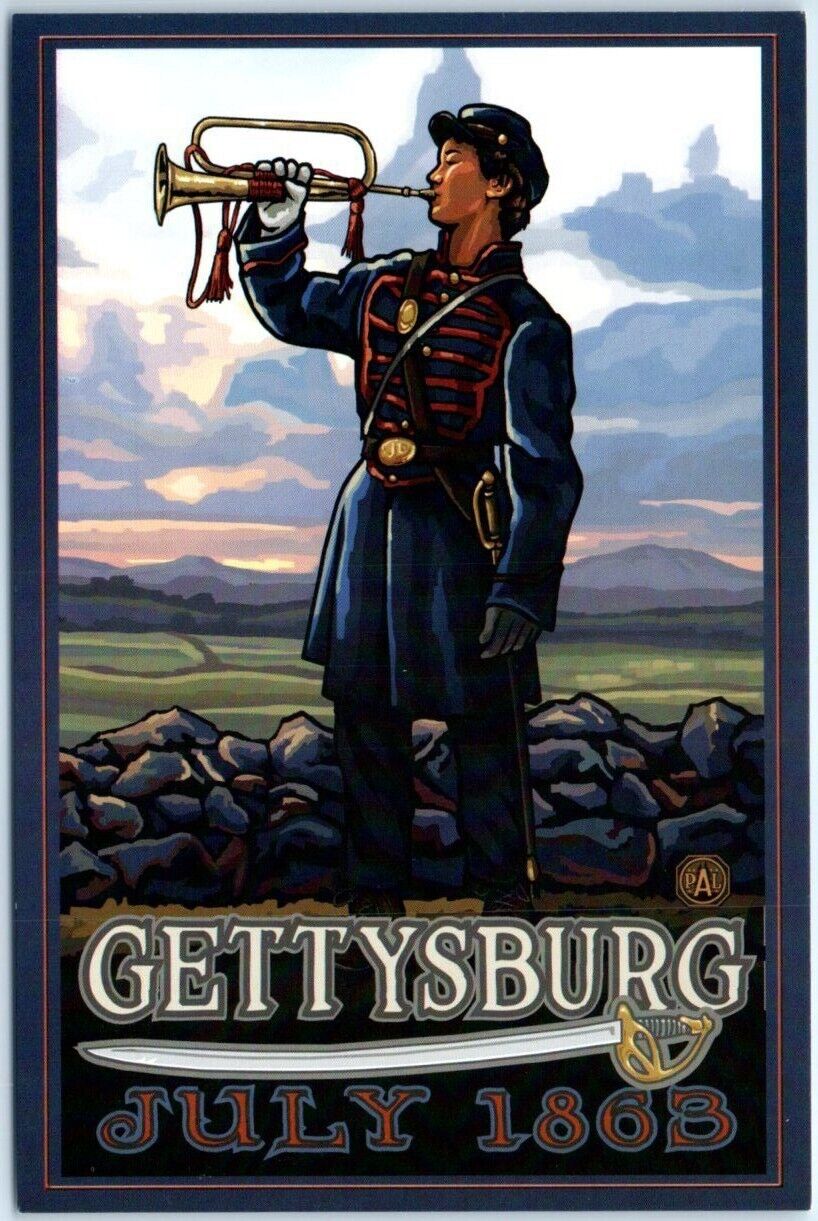 Postcard - The Bugler, A Gettysburg July 1863 - Gettysburg, Pennsylvania