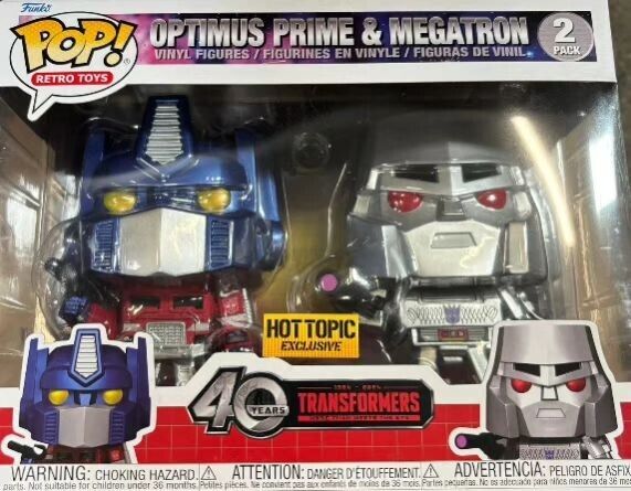 Funko Transformers 40 Years Metallic Optimus Prime Megatron 2pk EXCLUSI PREORDER