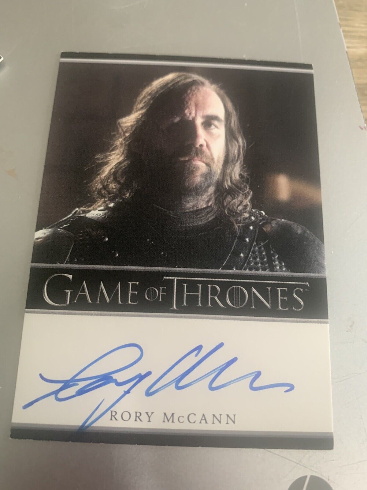 Rory McCann Inscription Game Of Thrones Autograph Card Sandin Clegane