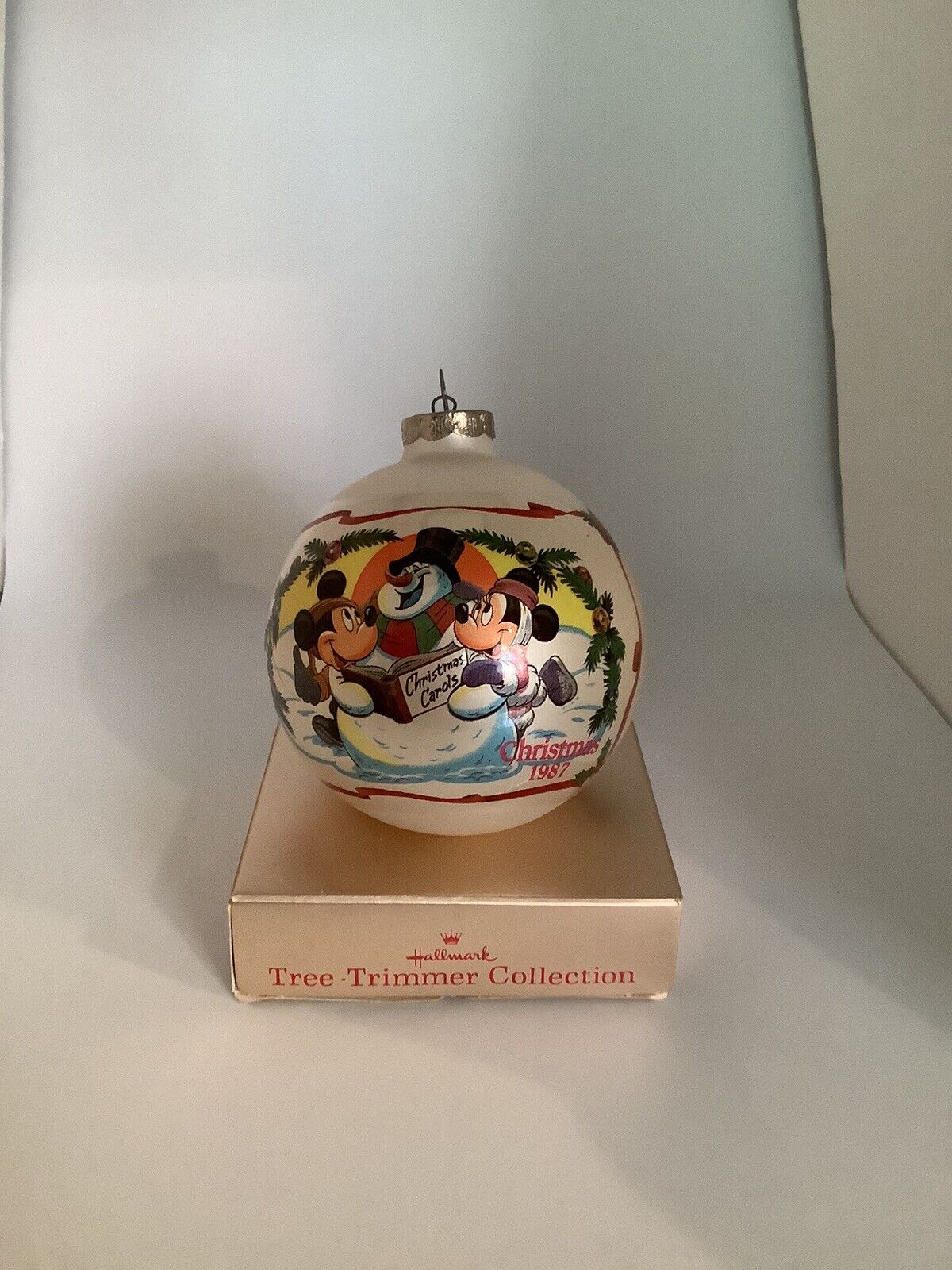 Vintage Disney 1987  Mickey & Minnie Christmas 1987 Ornament