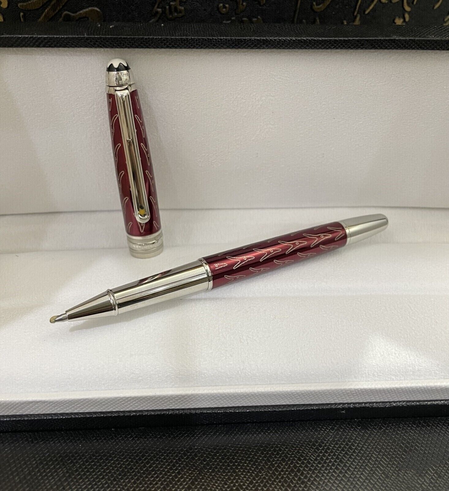 Luxury Metal 163 Prince Series Red Color 0.7mm Rollerball Pen