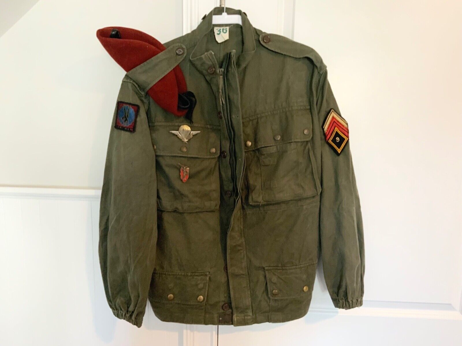 French Army Paratrooper Jacket Algerian War Tap 47/56 (Fully Patched)