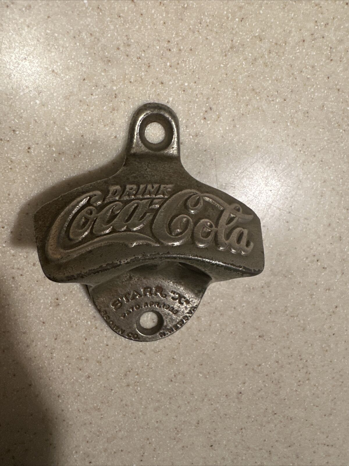 Vintage Early Coca Cola Starr X Bottle Opener #2 Made in the USA Brown Co.