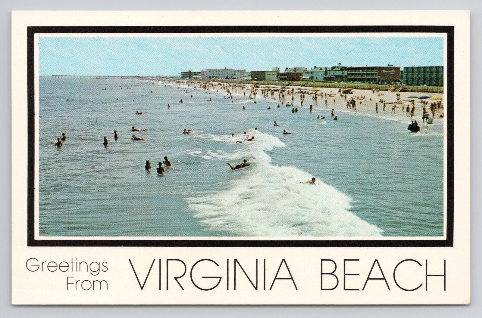 Greetings From Virginia Beach Chrome Postcard 1215
