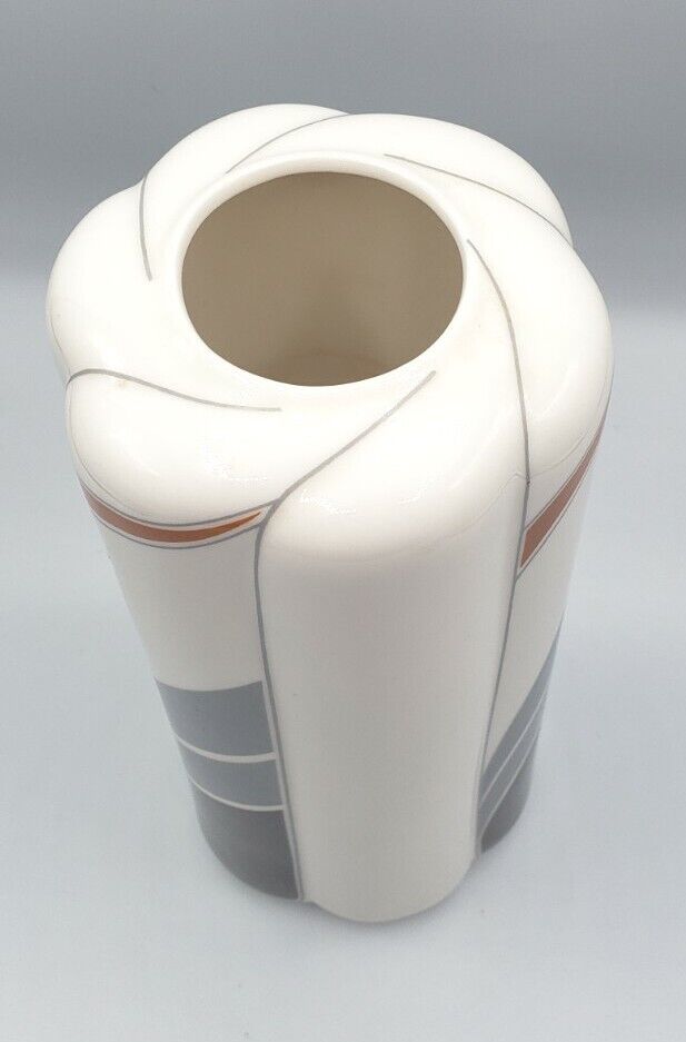 Vintage Mid Century Seizan White Vase Japan