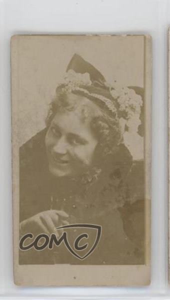 1880s-90s Anonymous Actors and Actresses Tobacco Blank Back Unknown Actress 2p1