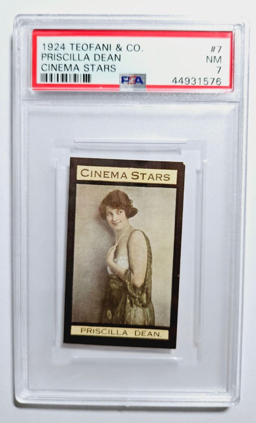 1924 TEOFANI CINEMA STARS #7 PRISCILLA DEAN PSA 7 NM HIGEST GRADED POP 1