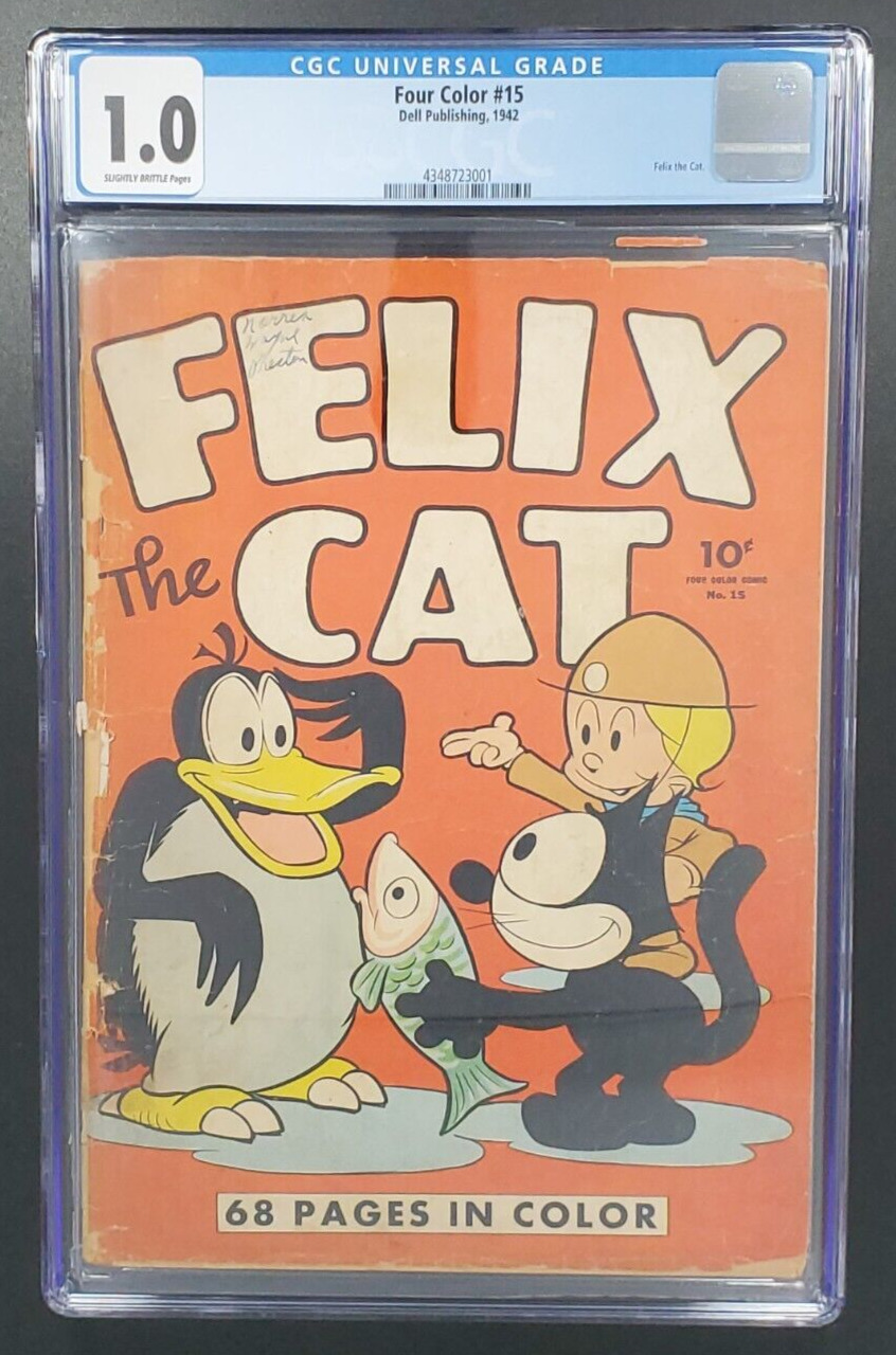 Four Color #15 Felix The Cat Graded CGC 1.0 (1942 Dell)