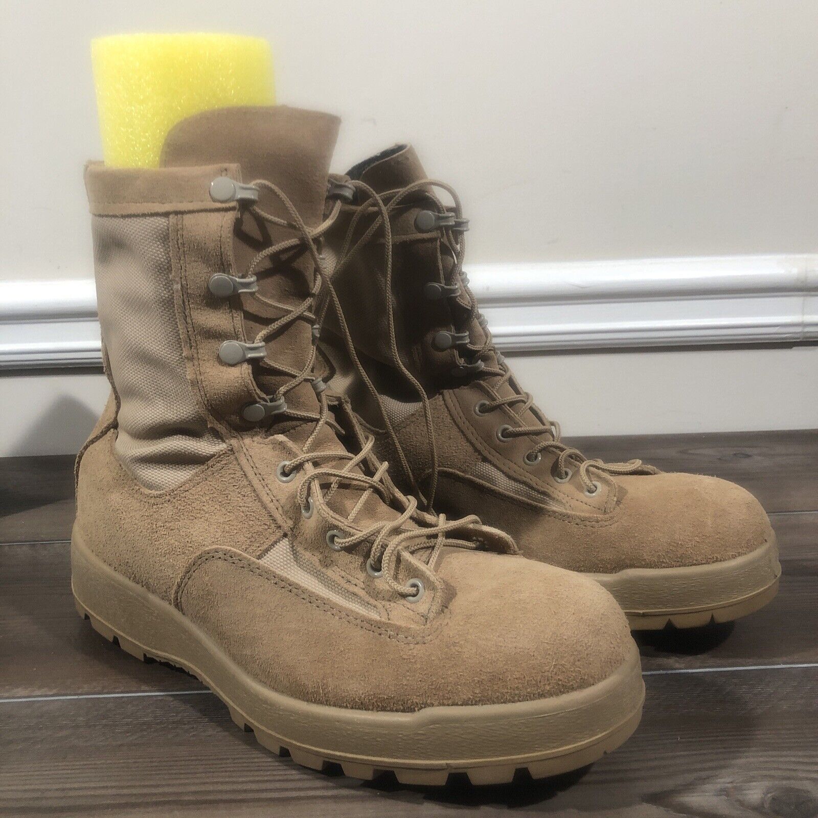 McRae footwear men’s 11.5N army tan composite toe combat boots ￼