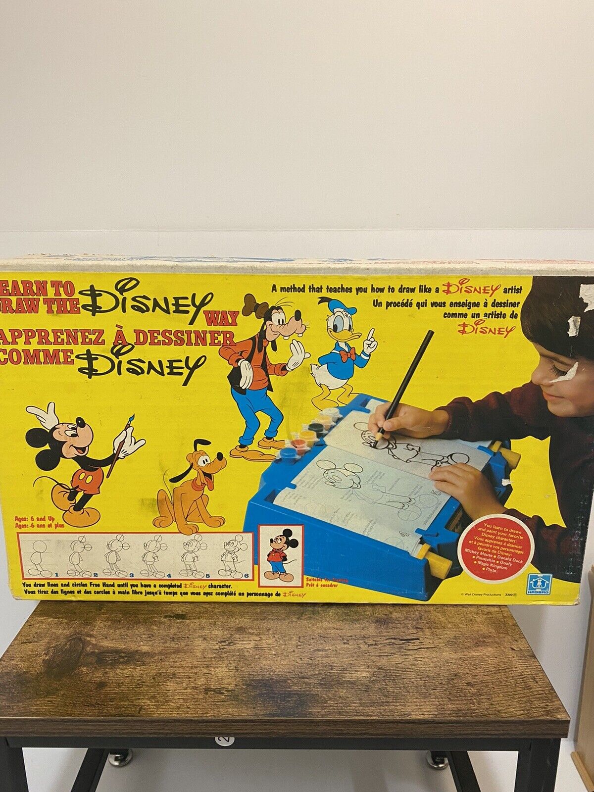Vintage Hasbro Learn To Draw The Disney Way 1981 Drawing Board Toy