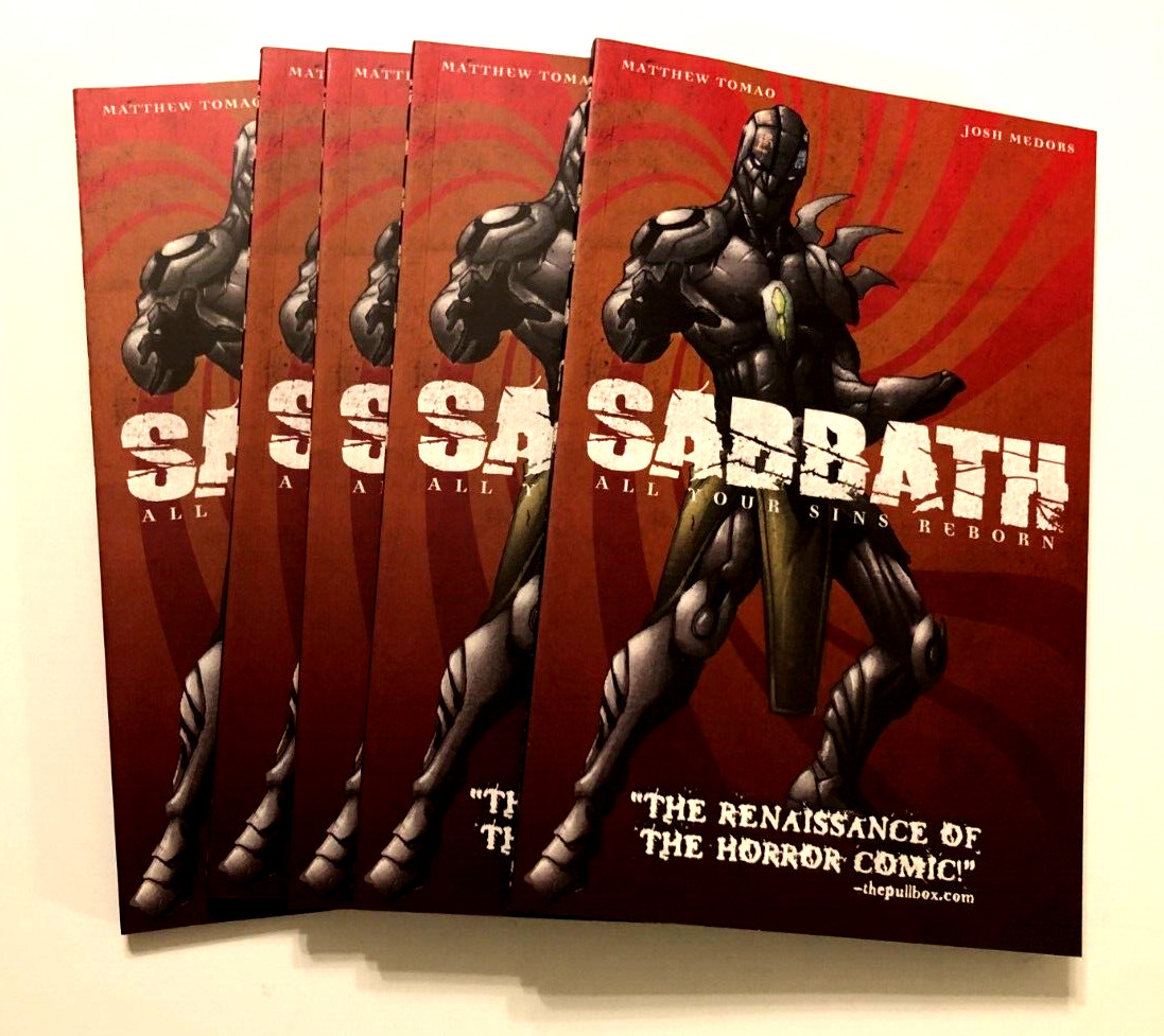 Lot of 5 Sabbath All Your Sins Reborn Vol. 1 Tomao Medors 2008 Comics Book New