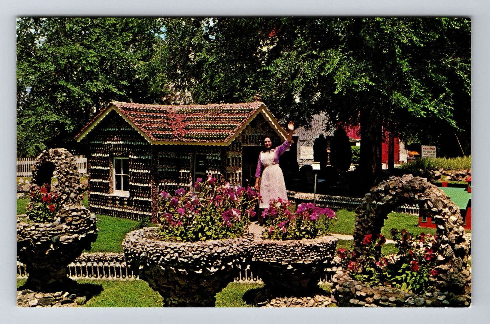 Arcola IL-Illinois, Greetings From Rockome Gardens, Vintage Postcard