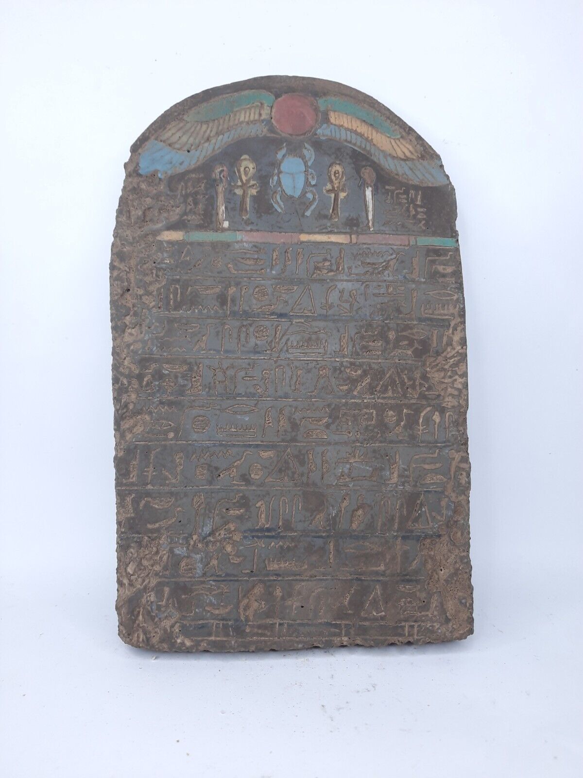 RARE ANCIENT EGYPTIAN ANTIQUE Stone Stela Book Dead Holy Sacred Book Heaven