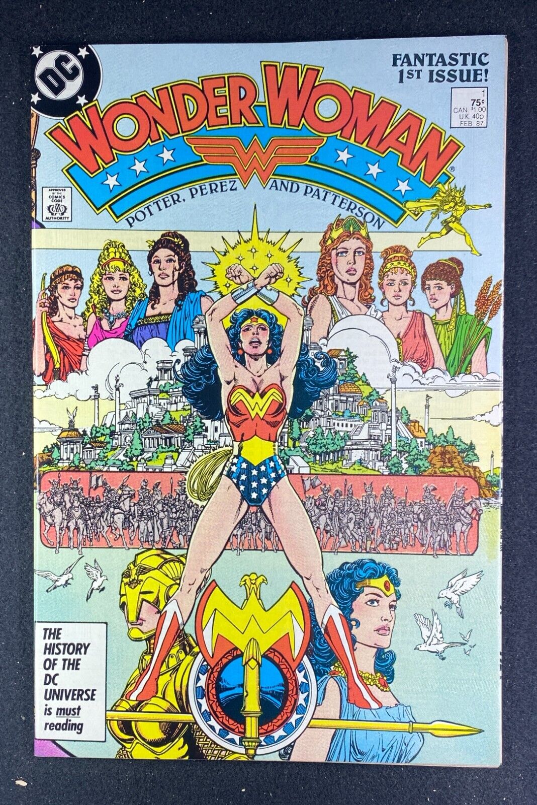 Wonder Woman (1986) #1 NM (9.4) George Perez Cover and Art