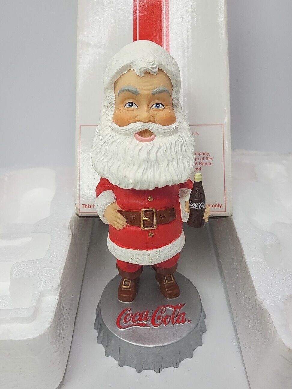 Cocal- Cola/ Carl’s Jr. 2002 Santa Claus Promotional Bobble Head
