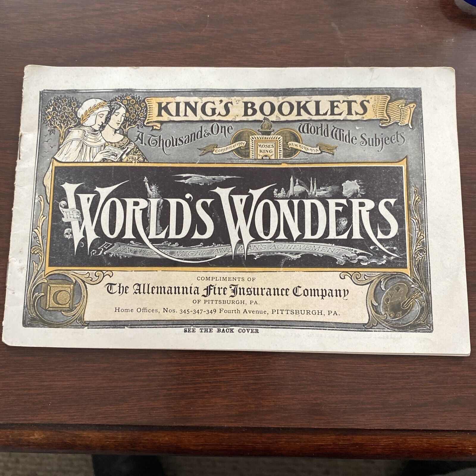 1909 King’s Booklets The World’s Wonders Allemannia Fire Insurance Company
