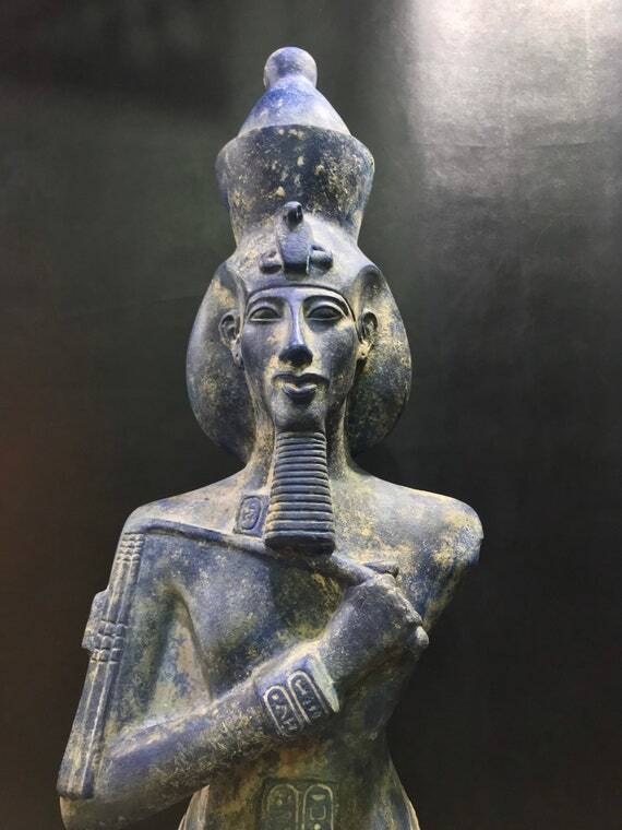 Very large Egyptian Hand made Pharaoh AKHENATEN