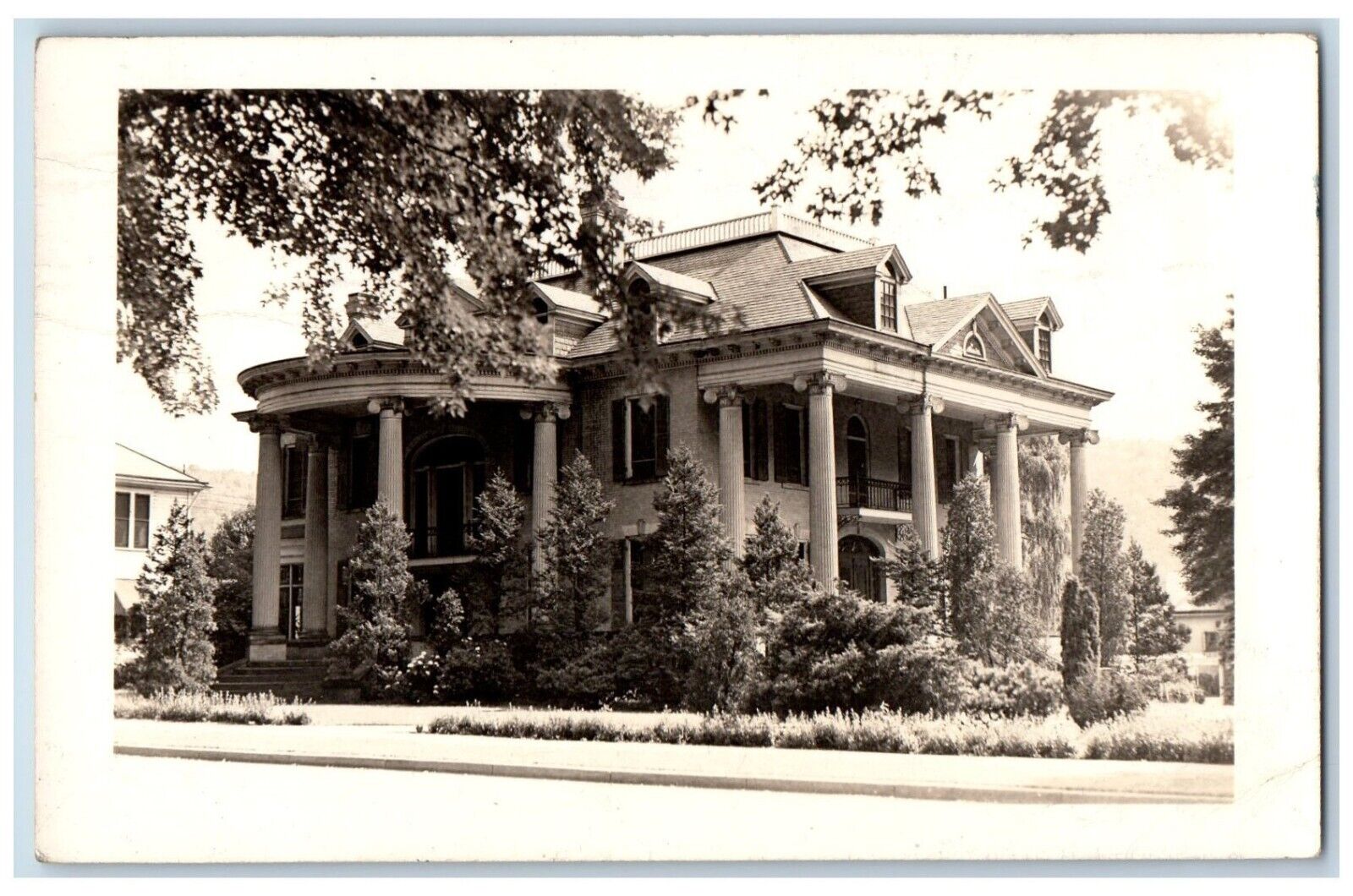 East Brady Pennsylvania PA Postcard RPPC Photo House Mansion Scene Street 1948