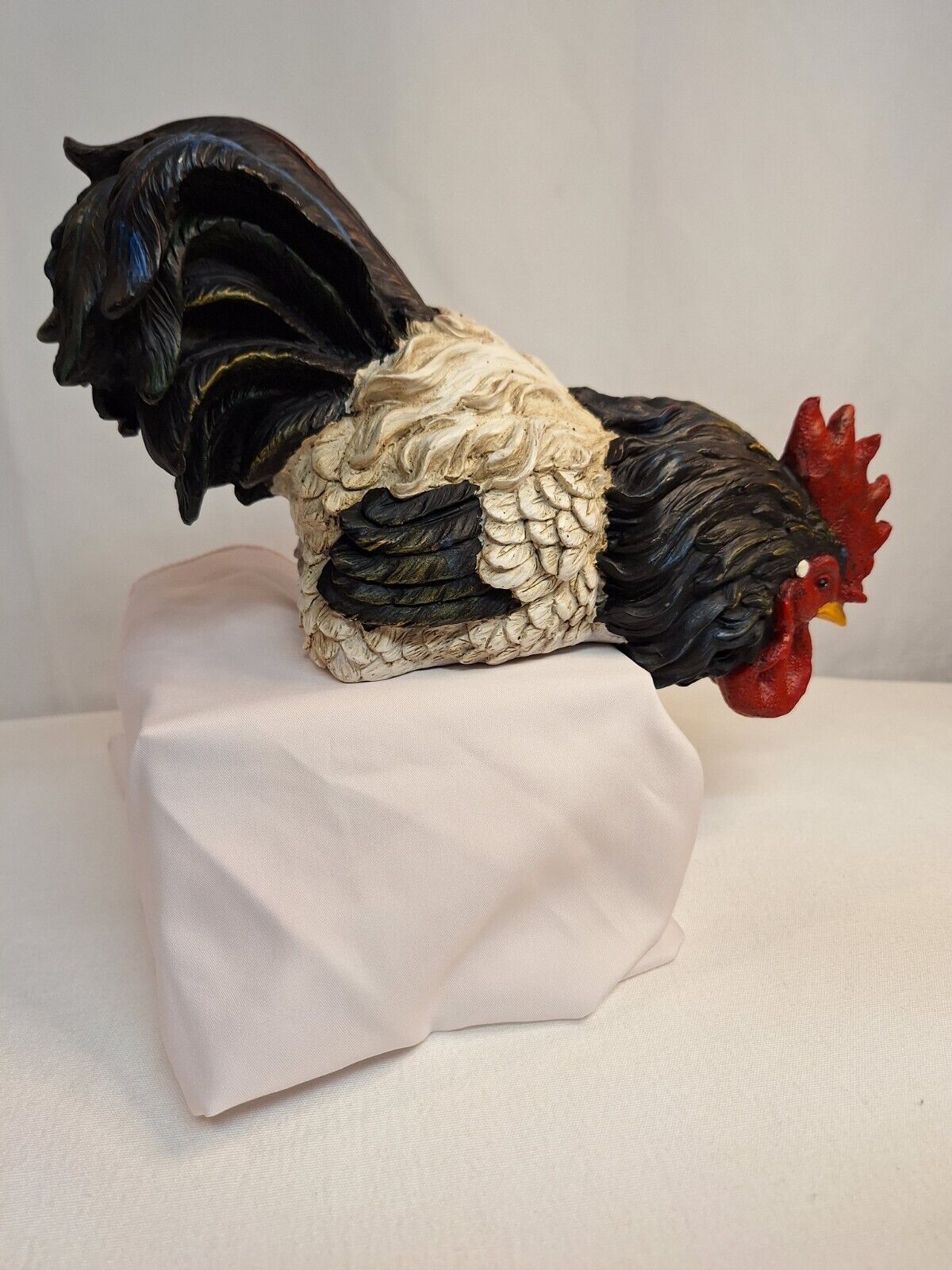 VINTAGE Country Rooster Resin Figurine - 12 inch