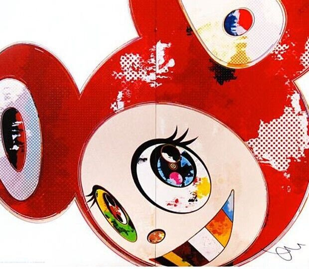 Takashi Murakami And Then x 6 Red signed print ED 300 kaikai kiki
