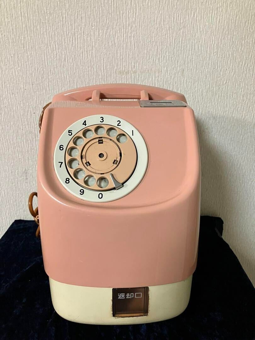 Payphone Japanese Public Phone Pink Telephone Vintage Retro Antique