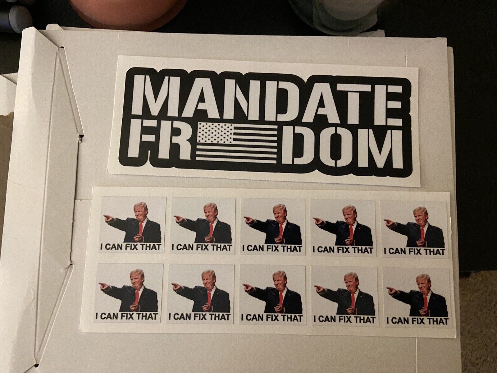 TRUMP Stickers And Mandate Freedom Sticker Pack- Limited Edition