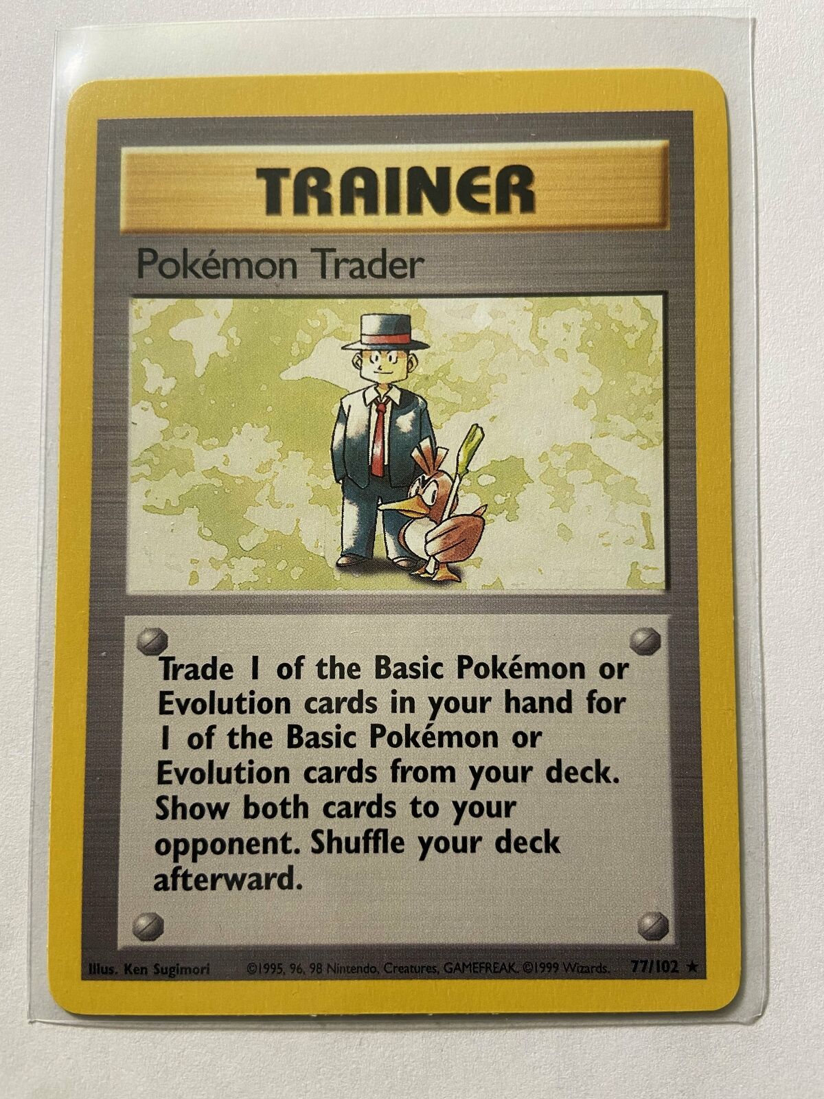 Pokémon Trader Base Set Near Mint Condition ENGLISH 77/102