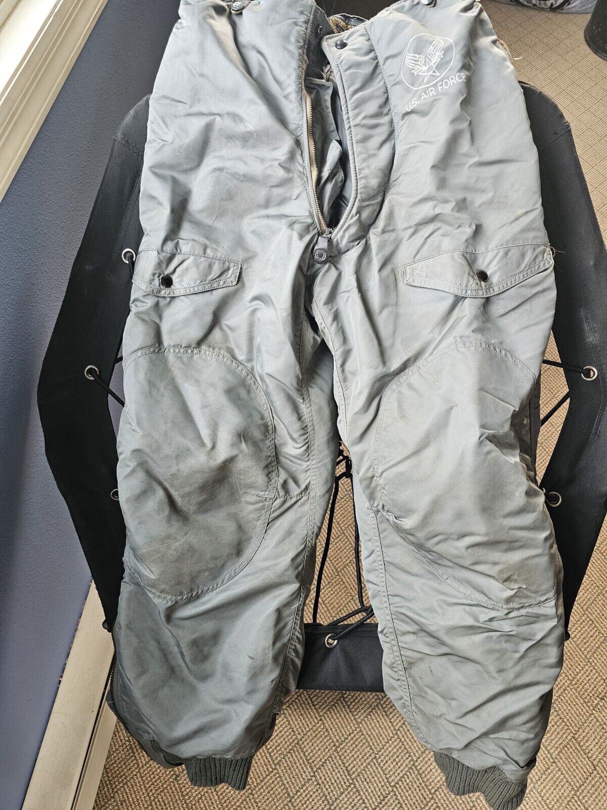 VTG USAF Air Force Type F-1B Heavy Air Crew Trousers w/ Suspenders SKYLINE Sz 32