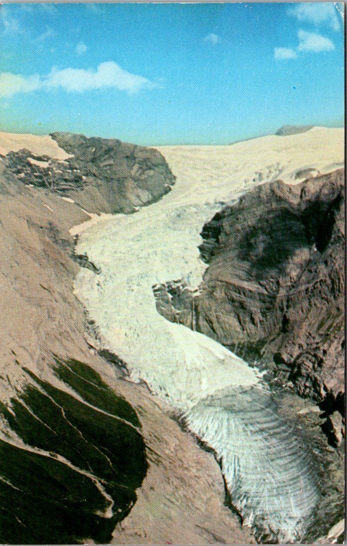 Canada British Columbia Fort Nelson Cougarspaw Glacier Aerial Chrome Postcard 