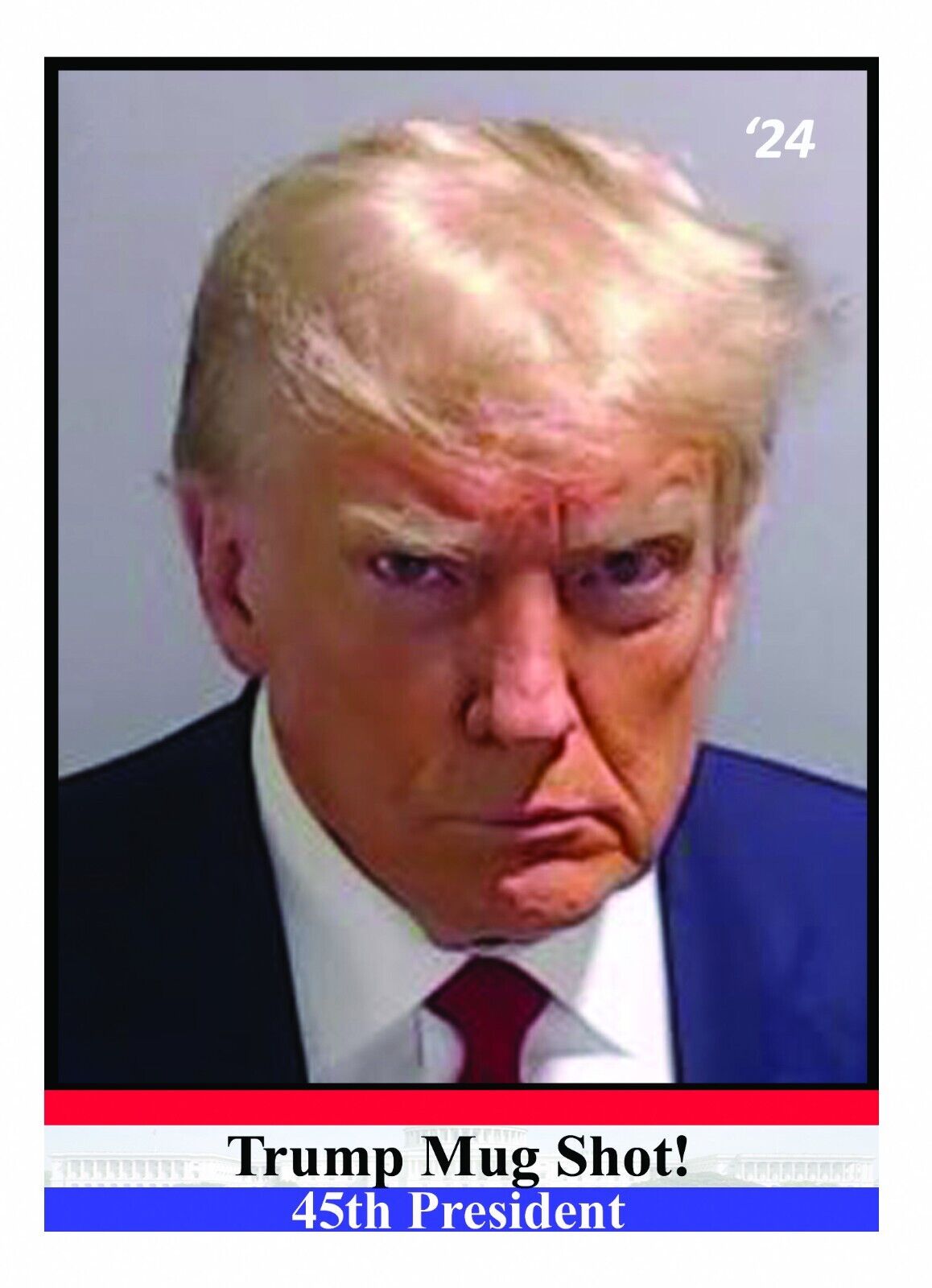 2024 President Donald Trump Mug Shot Political Trading Card
