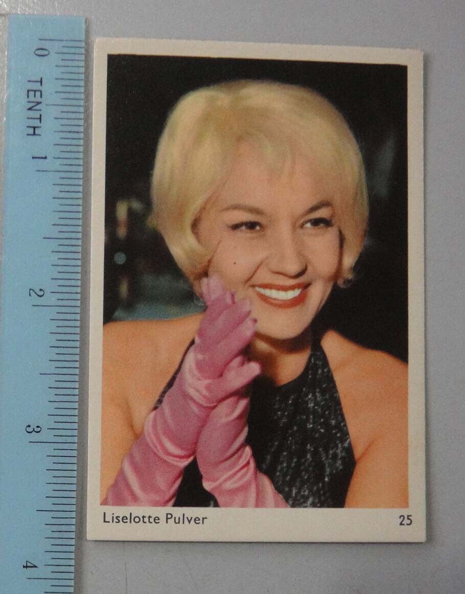Vintage Asian Trading Collector Cards - LISELOTTE PULVER #25