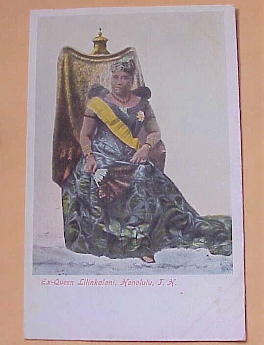 1900's Ex Queen Liliuokalani Royalty Honolulu TH Hawaii UDB