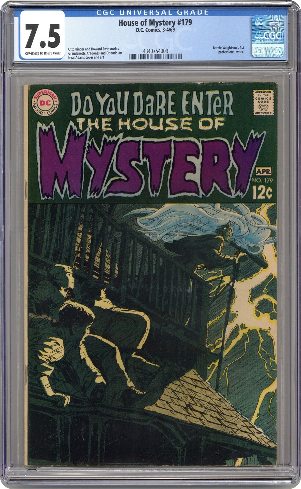 House of Mystery #179 CGC 7.5 1969 4340754009