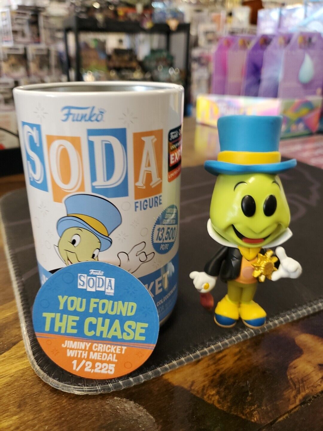 Funko Soda-Jiminy Cricket 2024 Entertainment Expo Limited Edition Brand Chase.