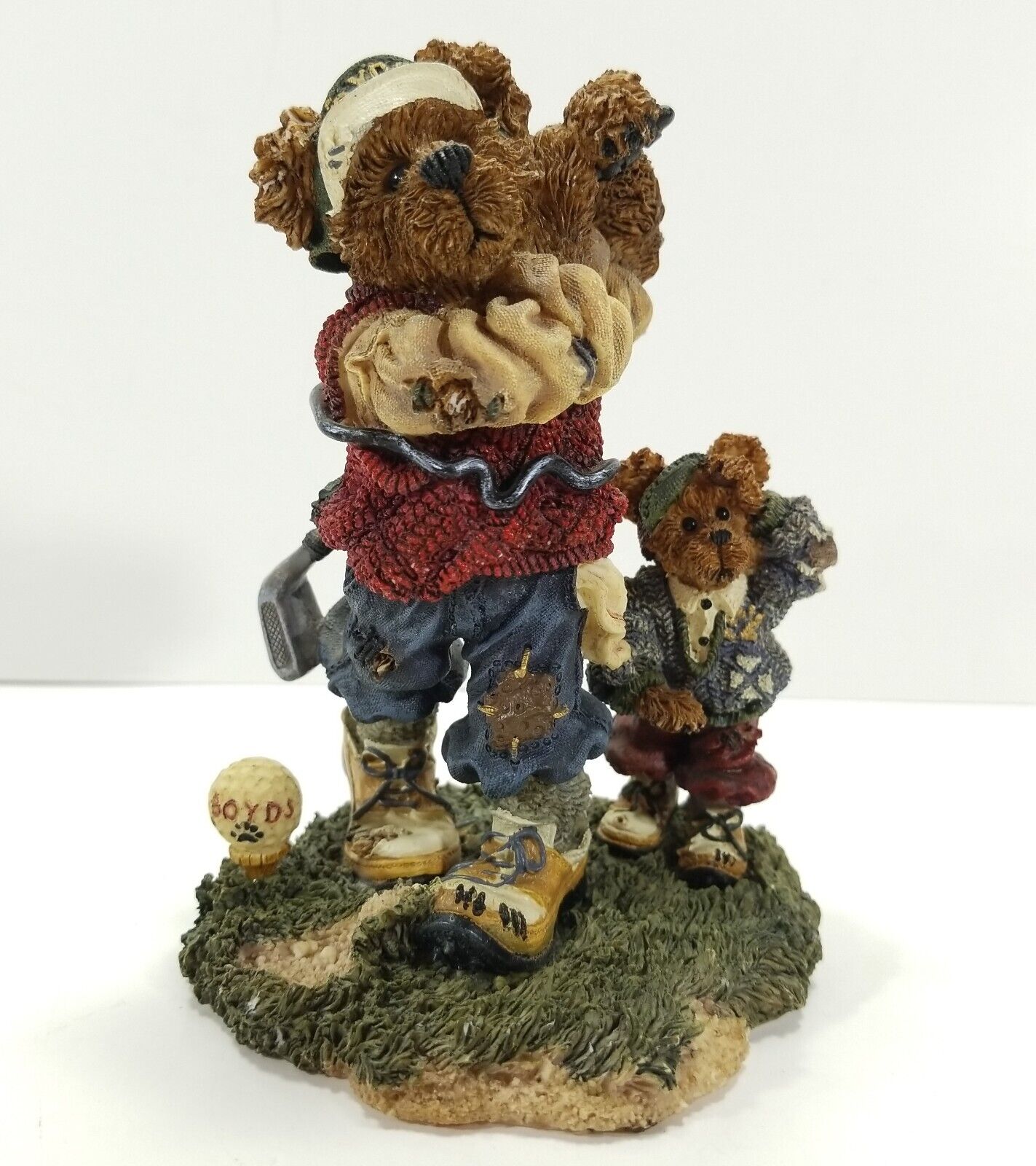 Boyds Bears & Friends Arnold P. Bomber Duffer Golf Bear Figurine Style #227714