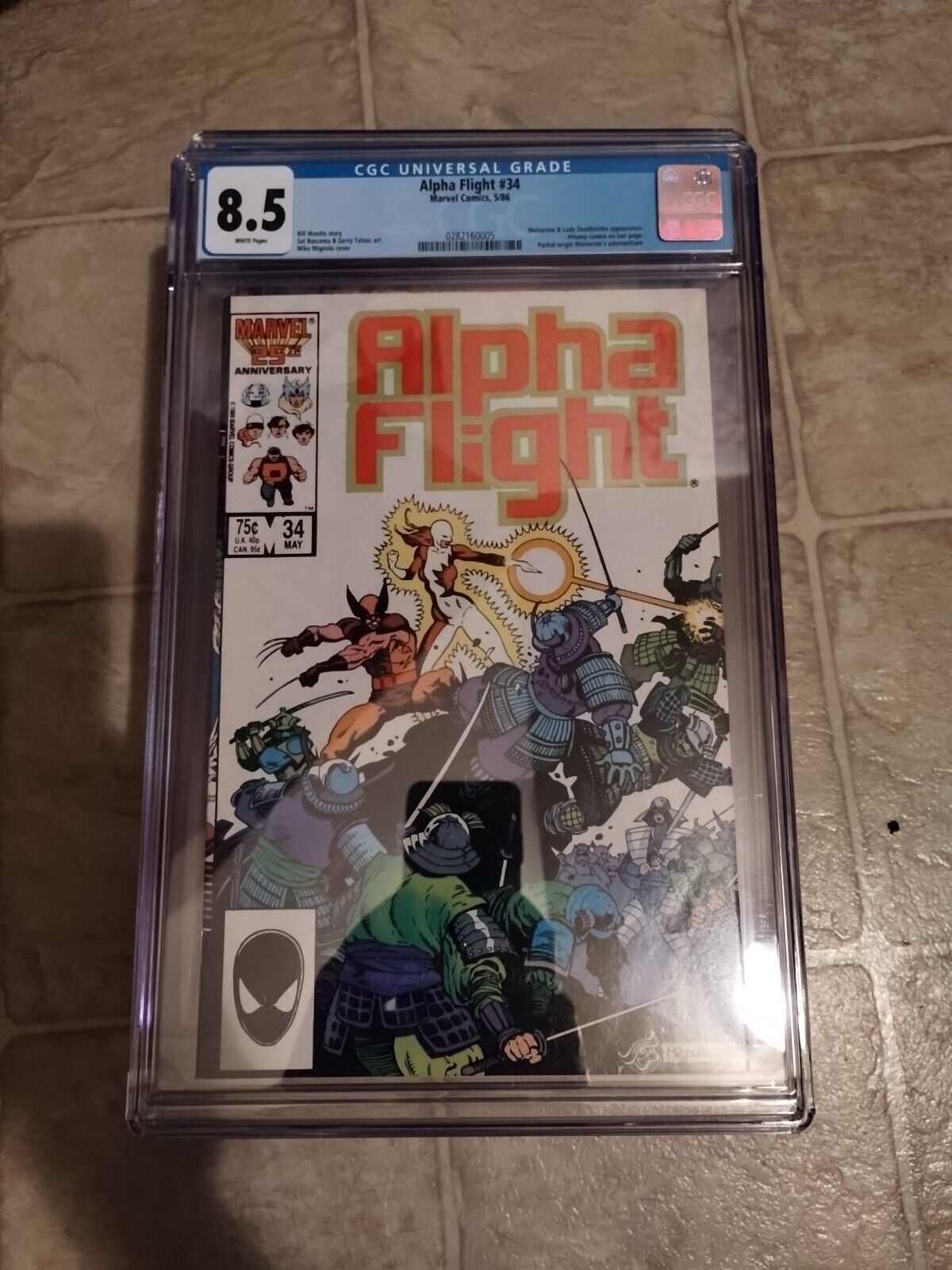 Alpha Flight #34 (CGC 8.5) key book high grade copy 