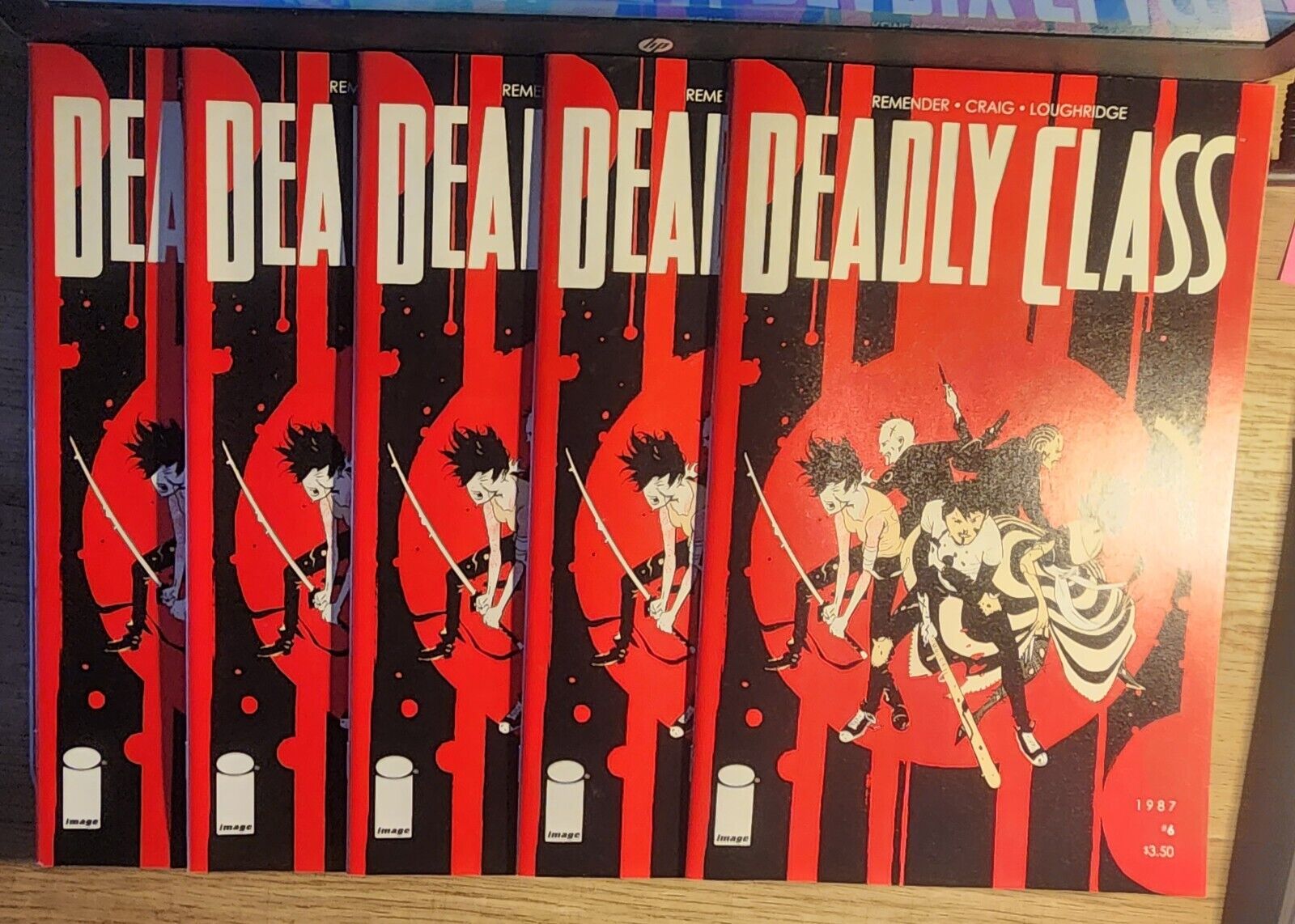 Deadly Class #6 Dealer Lot of 5 First Print Remender NM Image Comics