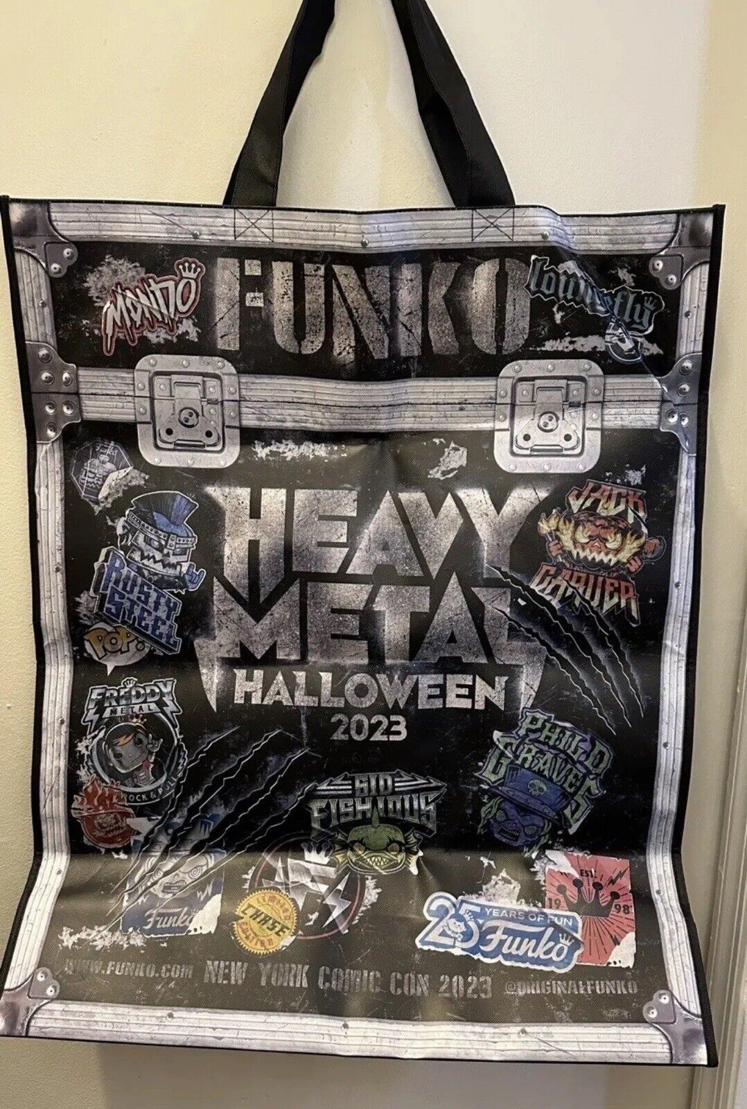 NYCC Funko Loungefly Heavy Metal Halloween 2023 Pop Reusable Tote Bag Comic Con
