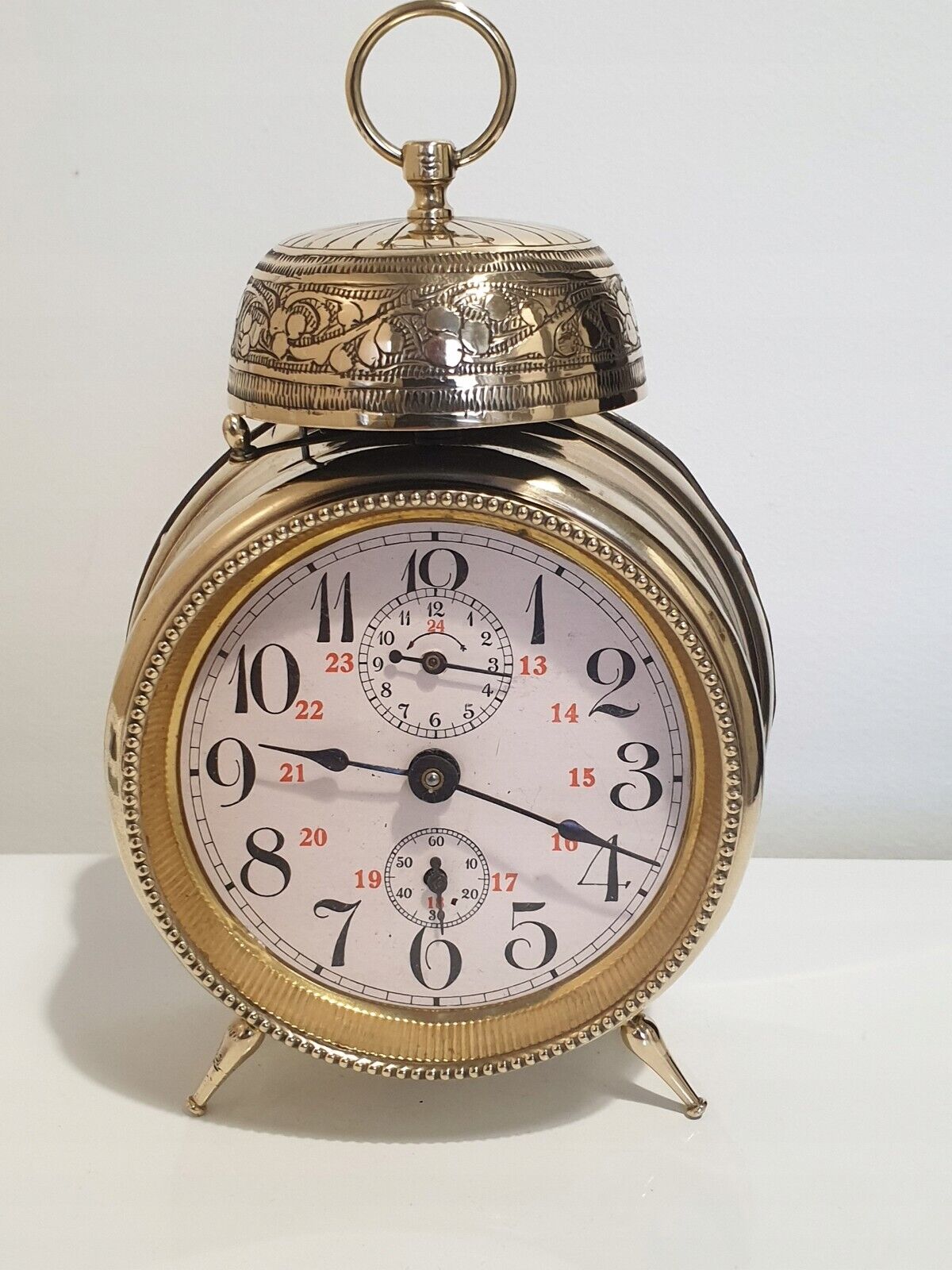 Old German Junghans alarm clock from 1909